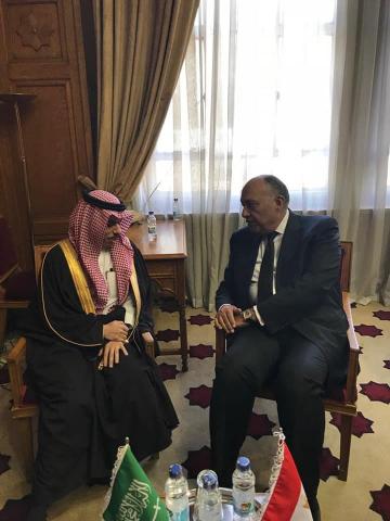 وزير الخارجية ونظيره السعودي