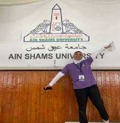 البطلة الصاعدة سمر هاني تعيد النشاط الرياضي داخل كلية العلوم جامعة عين شمس