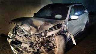 شاهد.. سيارة أشرف عبدالغفور بعد الحادث المروع