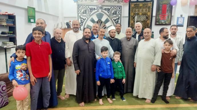 العيد فرحة.. صلاة العيد بمسجد الرضوان خلف المحكمة الدستورية