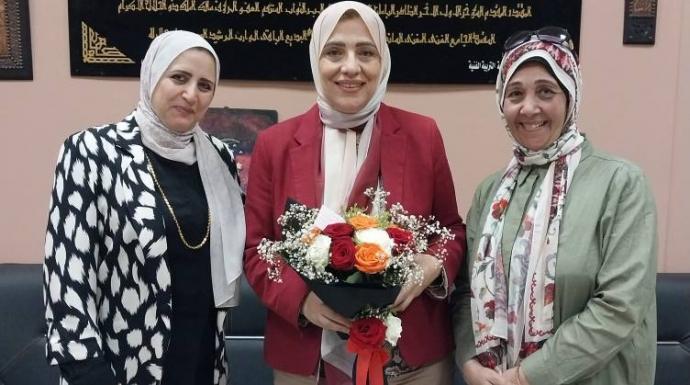 إدارة الشروق التعليمية تحتفل بـ ”جيهان عبدالرازق” لتوليها مديرة تعليم بدر