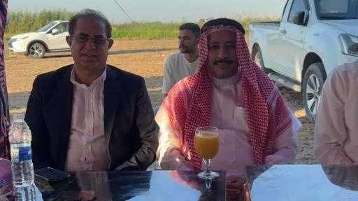 أشرف العيادي يهنئ أل وهدان بكتب كتاب نجلهم