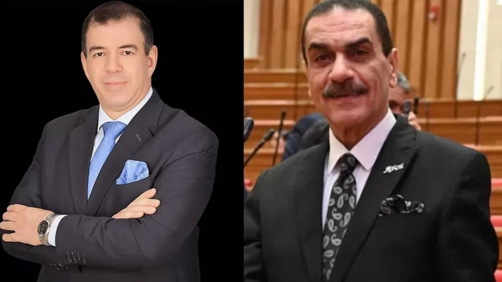 النائب خالد بشر والمرشح مجدي عاشور