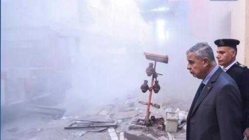 محافظ الإسكندرية يتابع تداعيات انهيار عقار بنطاق حي غرب