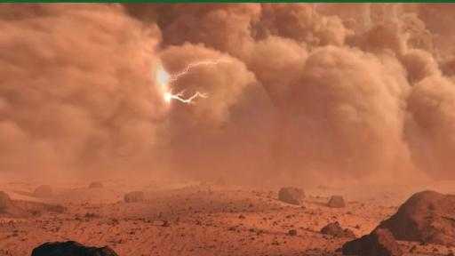 علماء يكتشفون لأول مرة “البرق” على كوكب المريخ