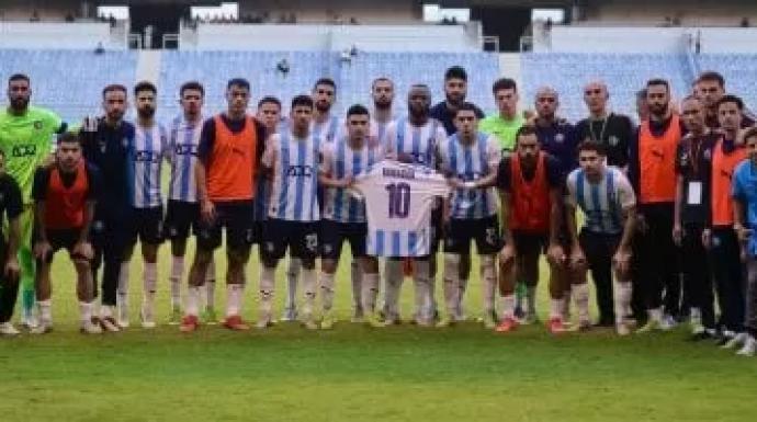 لاعبو بيراميدز يدعمون رمضان صبحي قبل مواجهة باور ديناموز