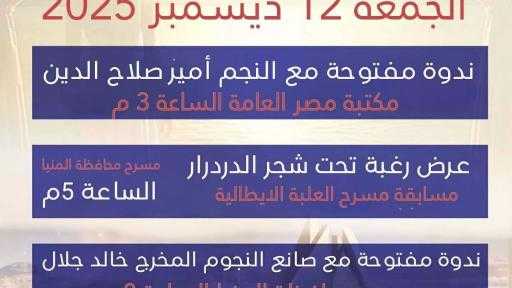 فاعليات اليوم السادس لمهرجان المسرح بالمنيا