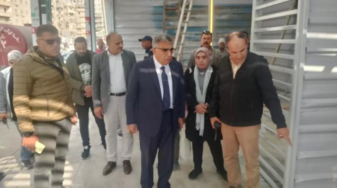 محافظ الدقهلية في جولته بالمنصورة يؤكد علي الانتهاء من الفرع الثاني للمعرض الدائم السبع الغذائية