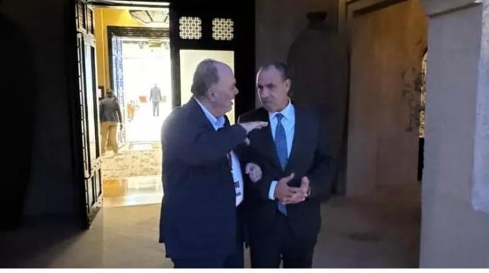 وزير الخارجية يلتقي ناصر القدوة على هامش منتدى بني ياس بالإمارات