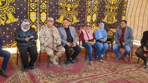 تحت مظلة مبادرة (الأسرة الڪبيرة) انطلاق القوافل الطبية بالمنطقة العسڪرية المرڪزية لمدينة بني مزار