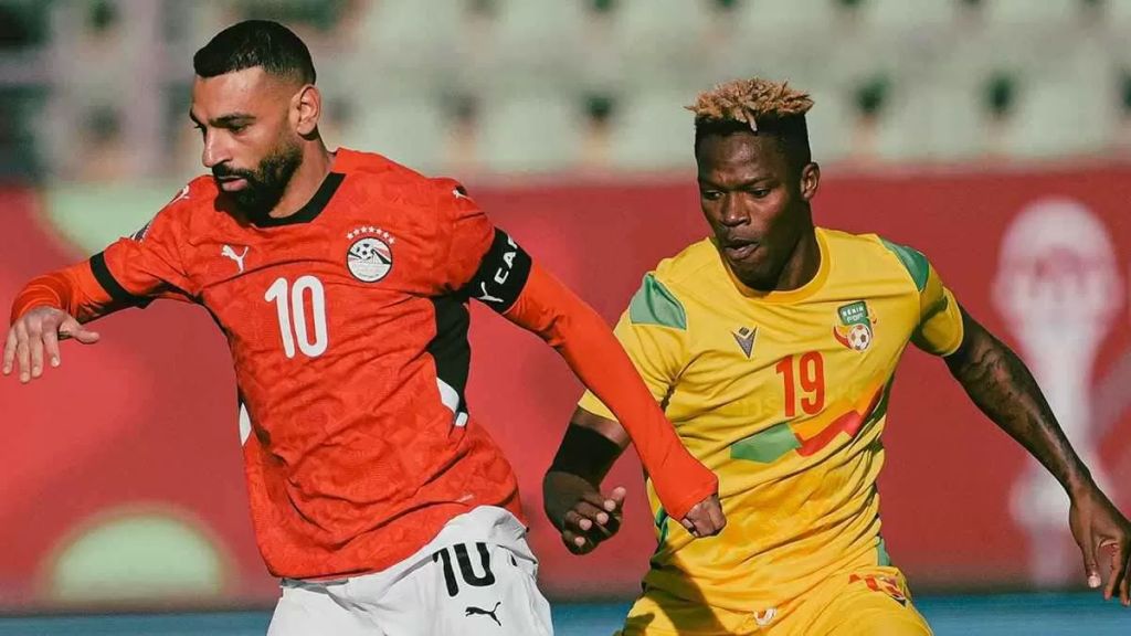 محمد صلاح خلال المباراة