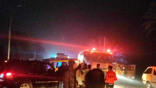 مصرع 4 أشخاص وإصابة 15 آخرين في حادث تصادم على كوبري أبو شناف بالمنيا