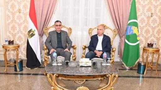محافظ المنيا يستقبل وزير التموين في جولة ميدانية لتفقد المشروعات التموينية وافتتاح سوق اليوم الواحد