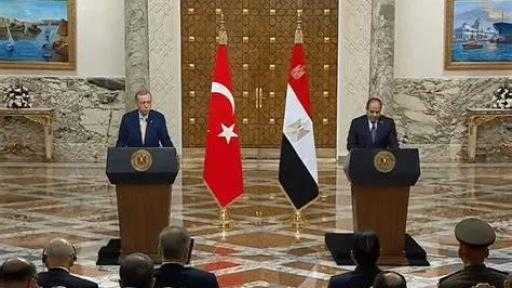 السيسي وأردوغان بـ ”الاتحادية”: مصر الشريك الأول لتركيا في أفريقيا.. وهدفنا 15 مليار دولار تجارة
