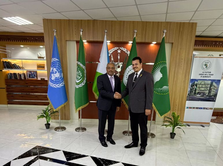 السفير ياسر البخشوان بصحبة وزير خارجية جيبوتي