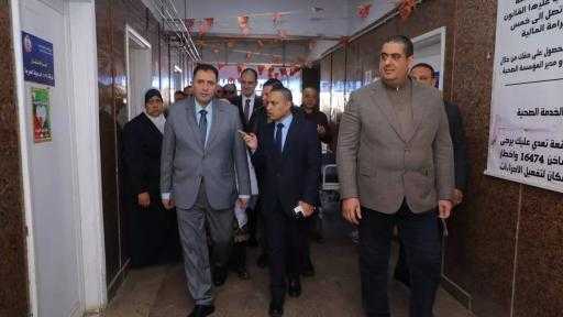 النائب وليد التمامي يرافق محافظ دمياط في جولة تفقدية لمستشفى الزرقا المركزي وعيادة التأمين الصحي