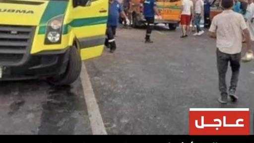 إصابة ثلاثة أشخاص في حادث سير باسيوط