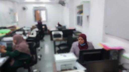 اكرام محمود تتفقد المركز التكنولوجى والادارة الهندسية والمتغيرات المكانية لمتابعة ملفات التصالح ببنى مزار