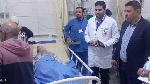 الدكتور احمد منصور : بحالة جيدة.. استقرار الحالة الصحية لمصابي أتوبيس الجامعة