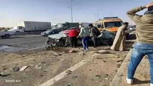 حادث تصادم مروع على طريق ”أسيوط - القوصية”  يسفر عن ضحايا ومصابين