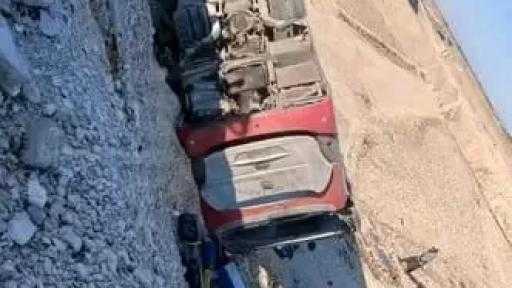 38 مصابا فى حادث سير مروع  على طريق قنا سوهاج