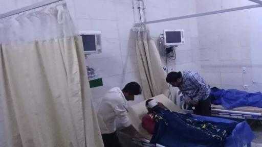 استقبال مستشفى صدر المنيا لحادث انقلاب سيارة ربع نقل على الطريق الصحراوي الغربي