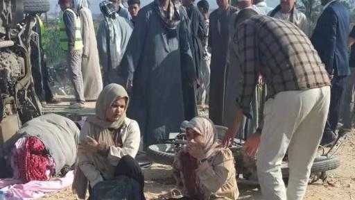 عاجل | مصـ،ــرع ثلاثة أشخاص وإصابة 11 في تصادم مروع بطريق أسيوط الزراعي بالقرب من قرية بني رافع