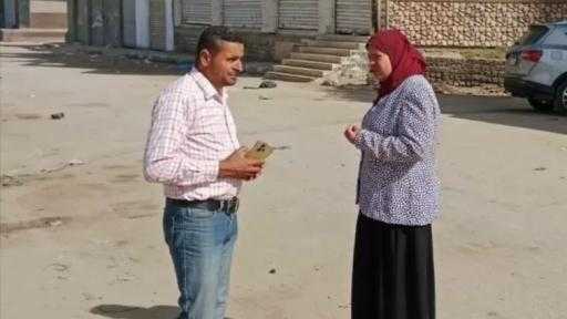 رئيس المركز تتفقد اعمال النظافة بأحياء المدينة