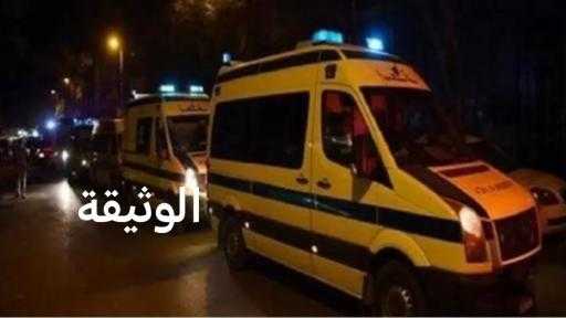 مصرع 3 أشخاص في تصادم بين تريلتين بطريق الصحرواي الغربي في المنيا