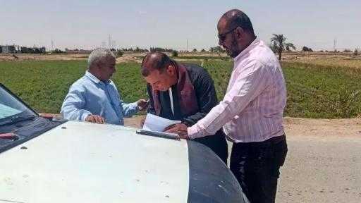 رئيس المركز : استمرار الجولات الميدانية لتقنين اراضى املاك الدولة ببنى مزار