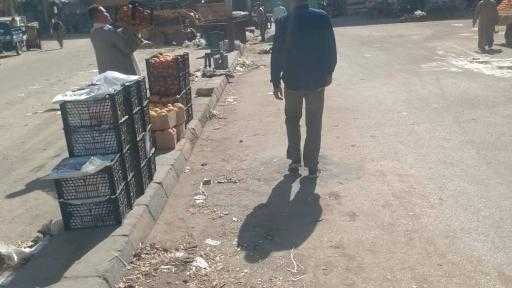 رئيس مدينه مطاي يوجه باستمرار حملات الإشغالات بمركز مطاي.  - المنيا : حسن الجلاد .