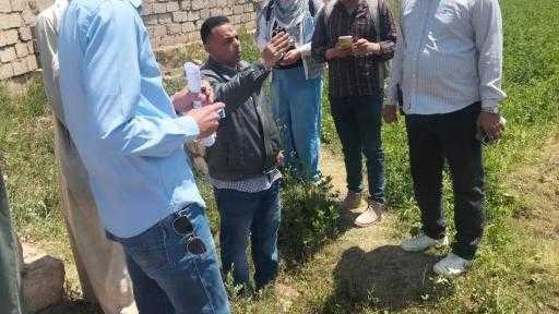 رئيس المركز :ضمن المبادرة الرئاسية ”حياة كريمة” معاينة ارض مقترحة لاقامة وحدة صحية بالناصرية