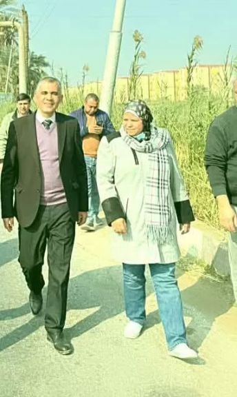 السيدة إكرام محمود رئيس مركز والنائب حمادة حلبي 