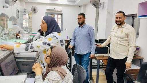 اكرام محمود تتفقد المركز التكنولوجى والادارة الهندسية لمتابعة ملفات التصالح ببنى مزار - المنيا : حسن الجلاد