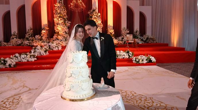 ألف مبروك الزفاف السعيد.. المستشار أنس علي الغريب والآنسة داليا عزت