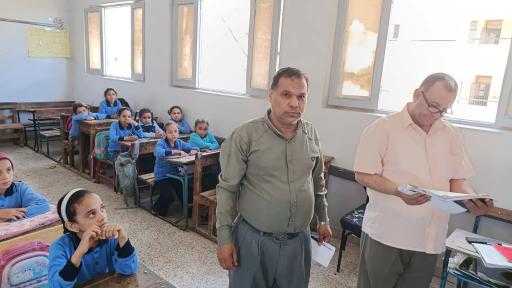 متابعة ميدانية من الأستاذ وائل أبو عيطة، مدير عام إدارة بني مزار التعليمية  - المنيا : حسن الجلاد