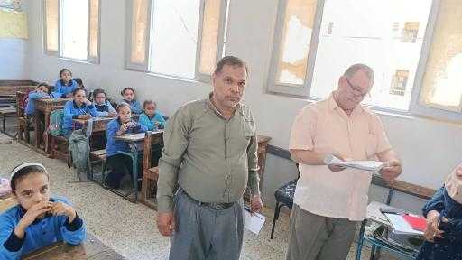 متابعة ميدانية من الأستاذ وائل أبو عيطة، مدير عام إدارة بني مزار التعليمية - المنيا : حسن الجلاد