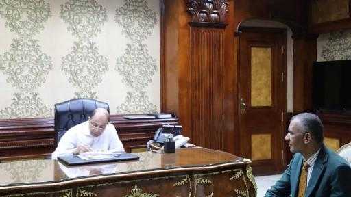 في إطار حرصه على التواصل مع أعضاء البرلمان.. محافظ المنيا يستقبل النائب الدكتور حمادة محمد حلبي ويبحث مطالب خدمية وتنموية لأهالي بني مزار