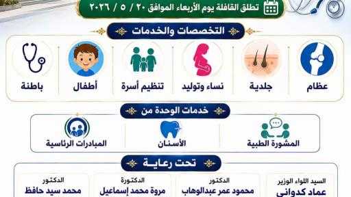 صحة بنى مزار : انطلاق قافلة طبية شاملة بوحدة الرعاية الأساسية اعطو لخدمة الأهالى - المنيا : حسن الجلاد
