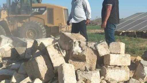 رئيس المركز: ازالة حالات تعدى على ارض زراعية و بناء مخالف واملاك دولة ببنى مزار - المنيا : حسن الجلاد
