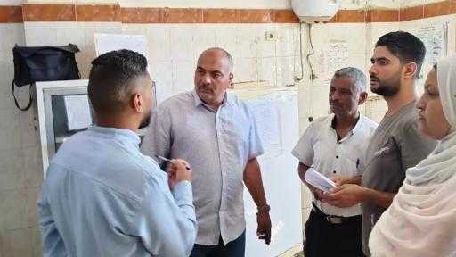 رئيس المركز : جولة تفقدية لمتابعة الوحدة الصحية بصندفا