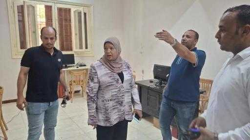 رئيس المركز تتابع الأعمال الإنشائية للمراكز التكنولوجية بالقرى