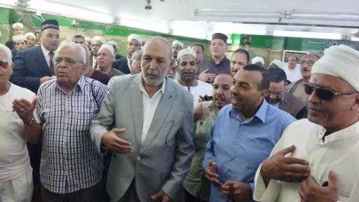 في أجواء إيمانية.... شيوخ الطرق الصوفية يحيون ذكرى مولد المرسي أبو العباس بالإسكندرية _ صور