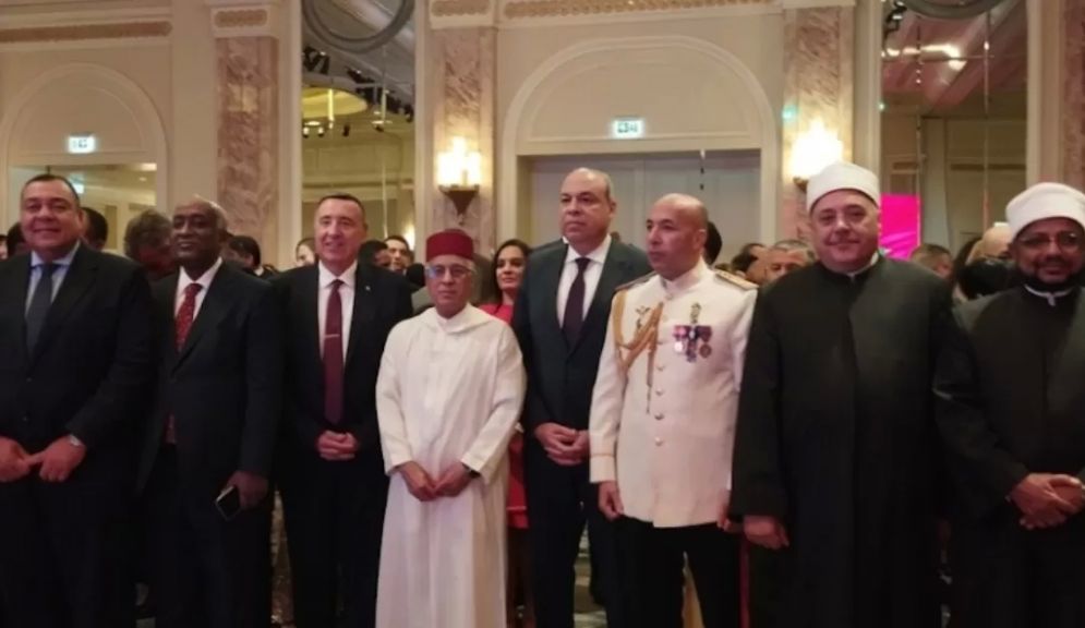 سفير المغرب بالقاهرة خلال احتفالات عيد العرش 