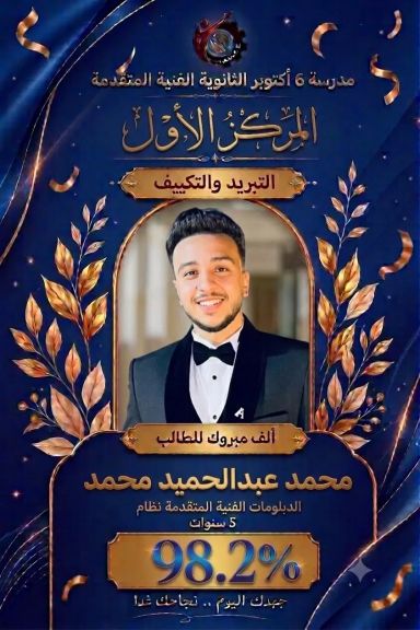 الطالب المتميز محمد عبد الحميد