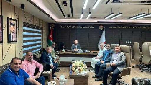 وفد الاتحاد الدولي لرجال الأعمال يبحث فرص الاستثمار في المناطق الحرة الأردنية