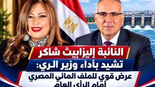 النائبة إليزابيث شاكر تشيد بأداء وزير الري: عرض قوي للملف المائي المصري أمام الرأي العام العالمي