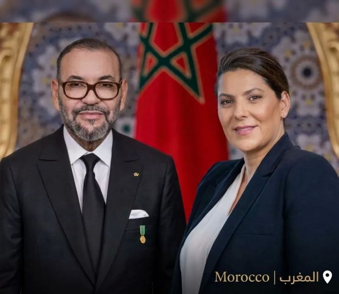 الملك محمد السادس والمنصوري 