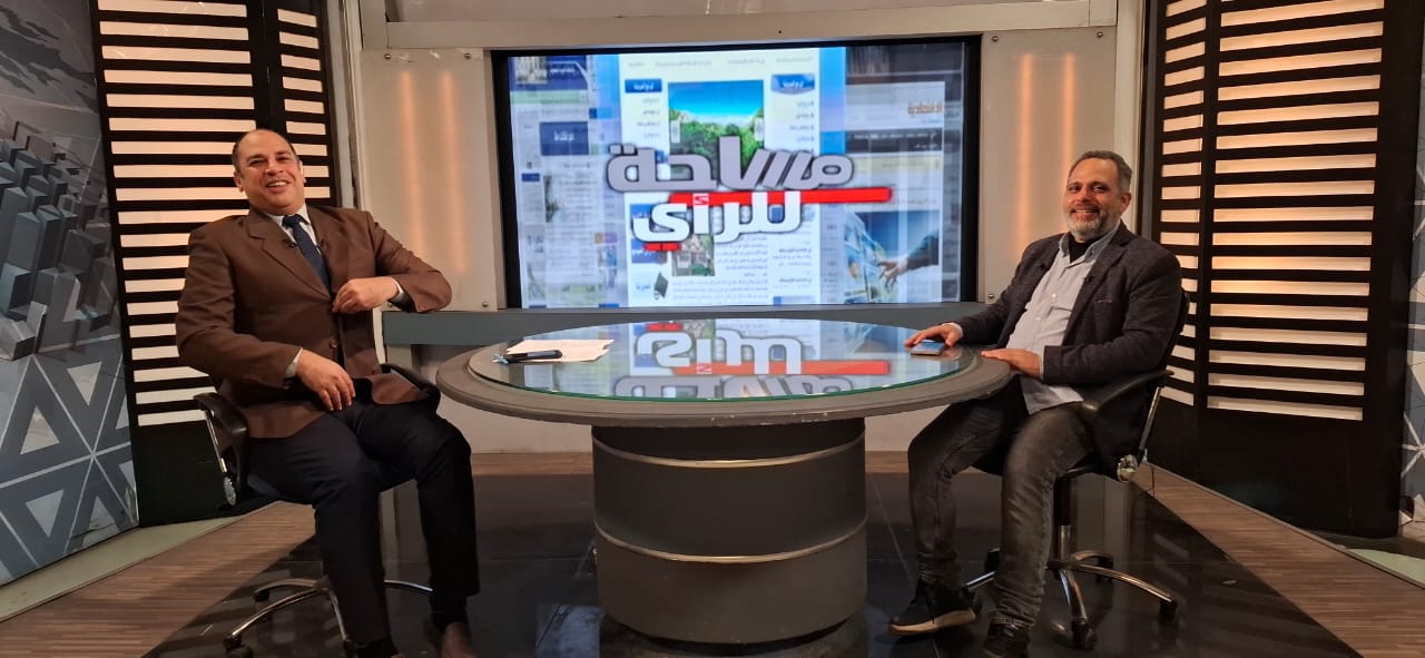 محمد يسري مع الإعلامي أحمد يوسف الإدريسي